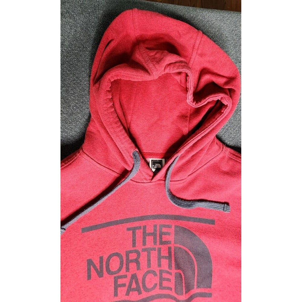 Men's The North Face Since 1968 Red Hooded Sweatshirt Long Sleeve Hoodie - XL/TG - Picture 3 of 5